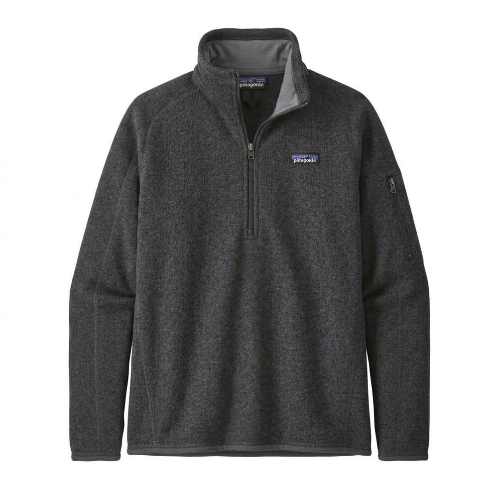 Patagonia Better Sweater 1/4 Zip Pullover Men's Large Forge Grey Slim